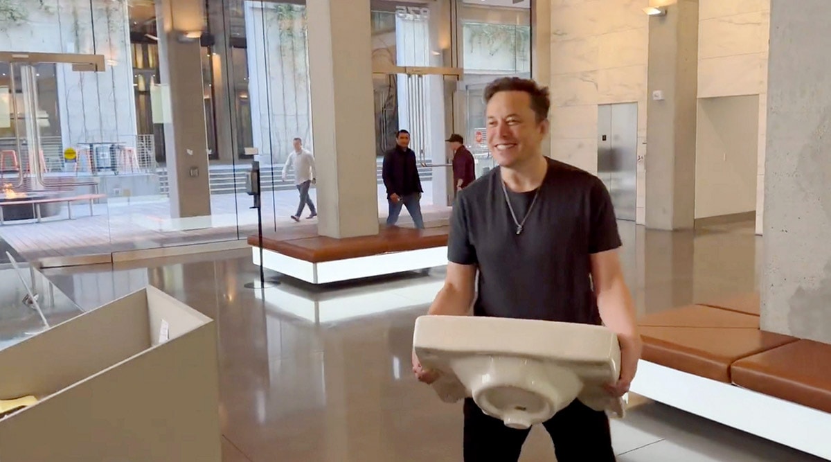 elon musk bathroom sink