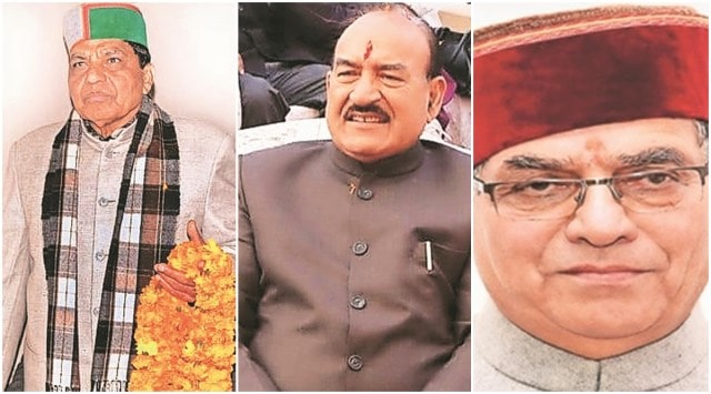Dhani Ram Shandi, Kaul Singh Thakur and Suresh Bharadwaj (from left to right)
