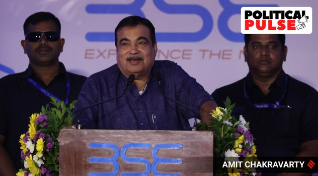 Union minister for Road Transport and Highways Nitin Gadkari. (Express Photo by Amit Chakravarty)