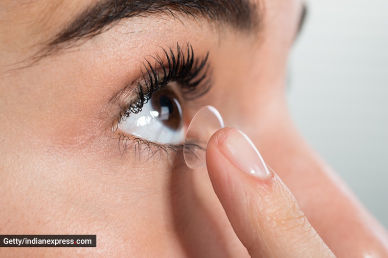 eye care, vision, eye health, contact lenses, how to wear contact lenses, contact lens, contact lens versus glasses, myths about contact lenses, indian express news