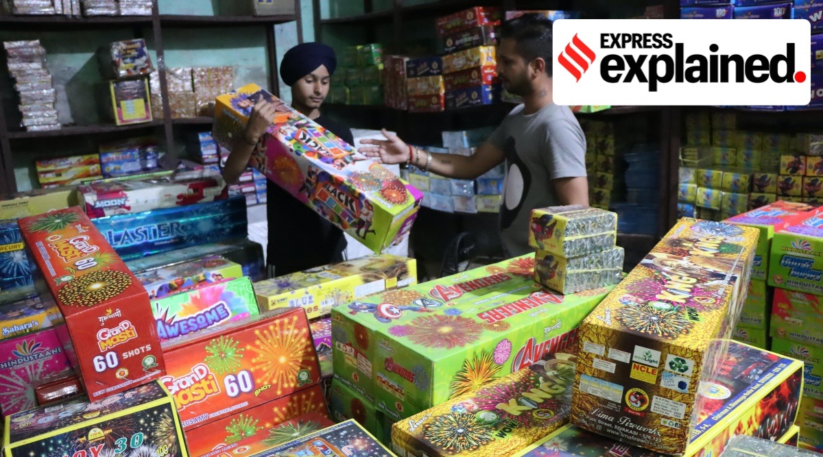green crackers news, festival, air quality news, indian express
