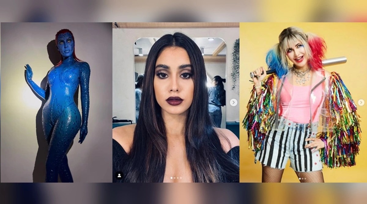 1200px x 667px - Halloween 2022 looks: Kim Kardashian as a mutant, Janhvi Kapoor as Morticia  Addams, Katrina Kaif as Harley Quinn | Lifestyle News,The Indian Express