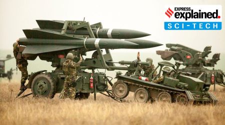 Romanian soldiers with a HAWK PIPIIIR ground-to-air missile launch pad during a joint exercise with the US in November 2016. (Reuters Photo/File)

