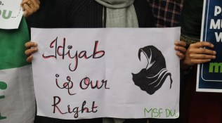 Hijab row during exam in Bihar college