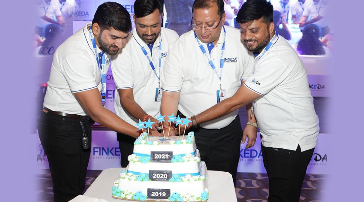 Manish Goyal (MD), Puran Puri (CEO), and Rajesh Swami (COO) at Ikeda's 3rd RNR meet