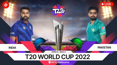 India vs Pakistan Live Cricket Score, T20 World Cup 2022