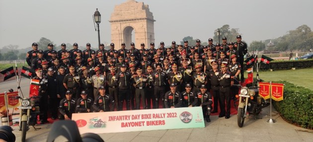 Bike rally, Army salute mark India’s 76th Infantry Day | India News ...