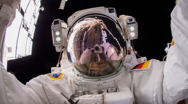 Selfie taken by NASA astronaut Matthias Maurer