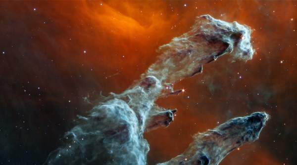 James Webb Space Telescope image of the pillars of creation