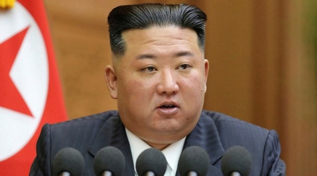 North Korean leader Kim Jong Un delivers a speech during a parliament in Pyongyang, North Korea on Sept. 8, 2022. (Korean Central News Agency/Korea News Service via AP)