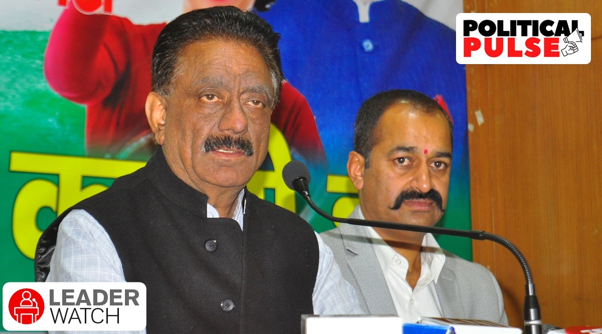 Rathore's journey in politics began during the students movement in Himachal in 1979, when he led a month-long protest against the Janata Party government in the state as president of the Students Action Committee. (Express Photo by Pradeep Kumar)