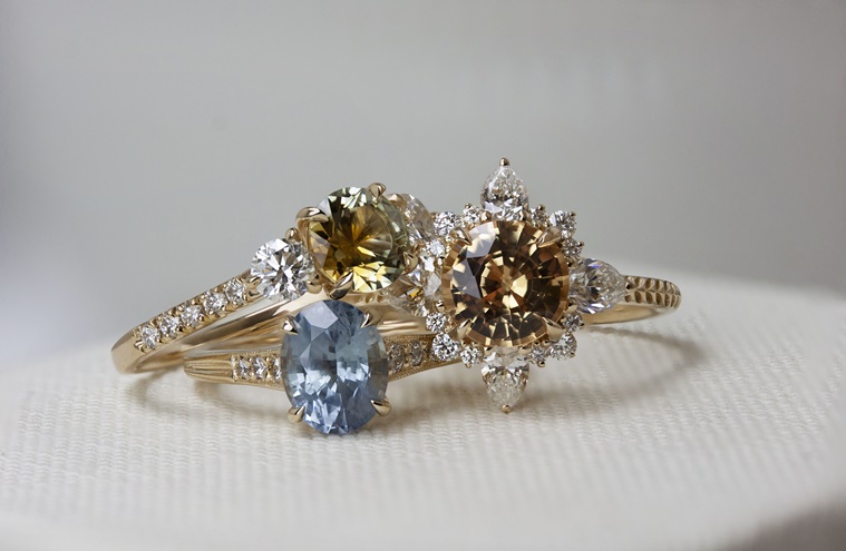 queer couple, LGBTQ couple, engagement rings, stone