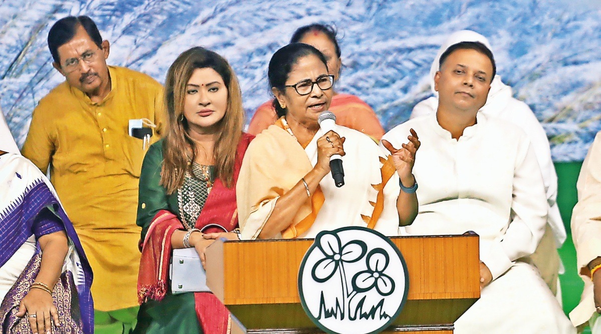 Mamata Banerjee, Mahatma Gandhi, kolkata durga puja gandhiji asura, West Bengal, Kolkata, West Bengal news, Kolkata news, India news, Indian Express News Service, Express News Service, Express News, Indian Express News