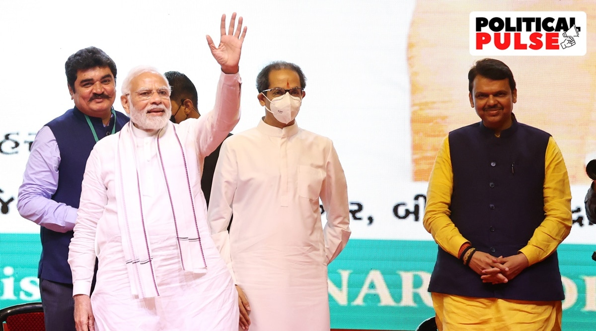 The Sena-BJP alliance lasted for 15 years, till September 2014. (Express Photo by Amit Chakravarty/File)