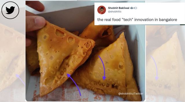 Samosas, samosas with imprint, Samosa Party, tech innovation, Bangalore, snacks, viral, trending