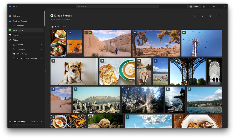 Galería de fotos de Microsoft iCloud