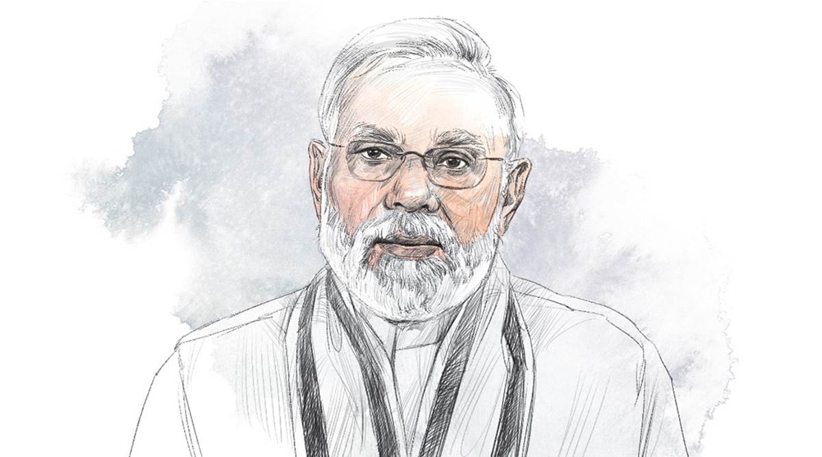 How to draw Shri Narendra Modi  Prime Minister of India