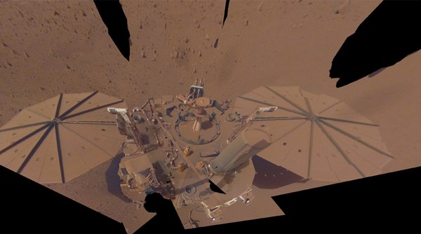 NASA InSight Mars lander selfie
