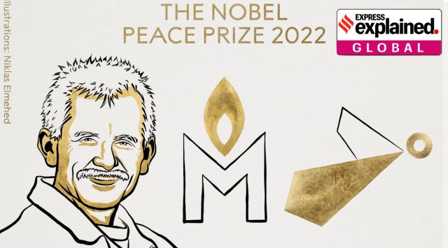 With the awardees being from Belarus, Ukraine, and Russia, an implicit message has been sent about the ongoing conflict between Russia and Ukraine. (Twitter/@TheNobelPrize)