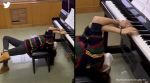 Chinese girl plays piano upside down, piano playing, playing piano upside down, piano, indian express