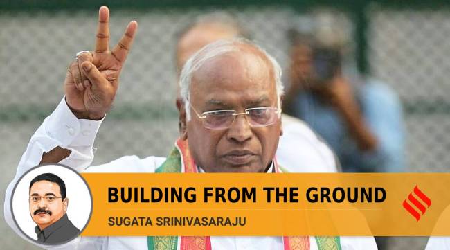Mallikarjun Kharge (Express Photo/Tashi Tobgyal)
