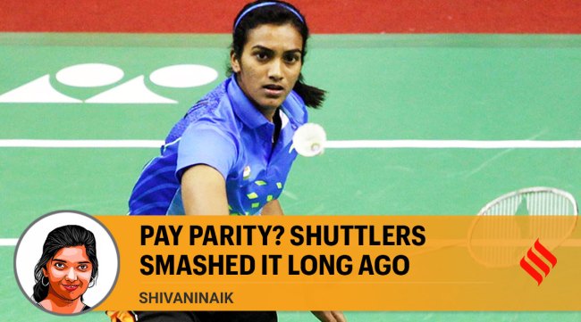 Shivani Naik writes: Badminton has always known pay parity, given the prize kitty gets equally split. In pic, badminton champion P V Sindhu (File Photo)