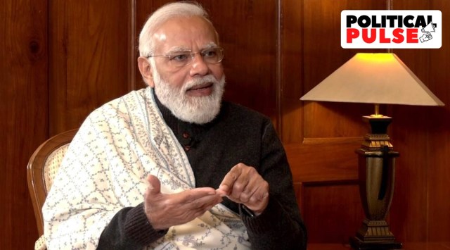 Speaking at Kaitheri in Jalaun district after inaugurating the Bundelkhand Expressway, PM Modi targeted political opponents and accused them of promising freebies in exchange for votes, saying it is “very dangerous” for the country, its development and well-being. (File)