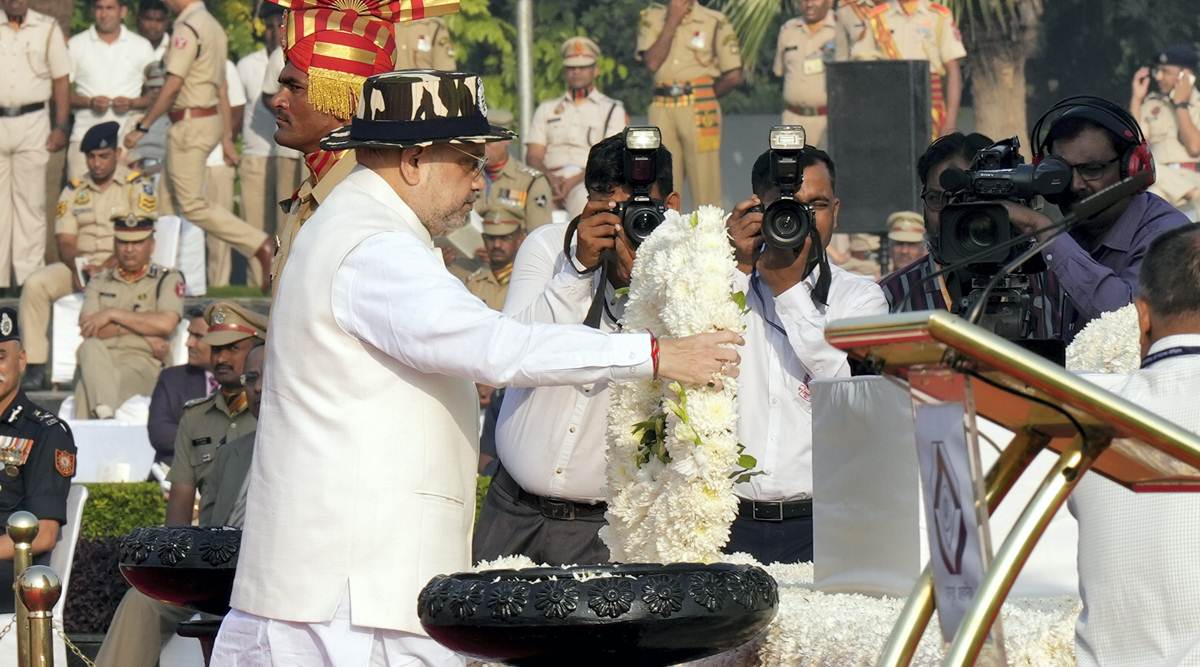 Amit shah national police day, amit shah police commemoration, amit shah new delhi