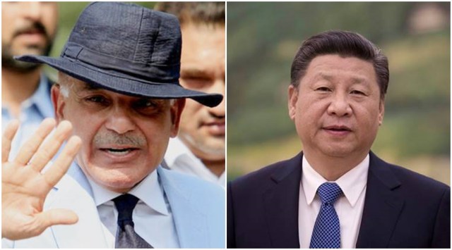 This is a combination image of Pakistan Prime Minister Shehbaz Sharif (L) and  China President Xi Jinping (R) (FILE)