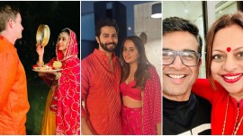 Preity Zinta, Varun Dhawan, R Madhavan's Karva Chauth celebrations