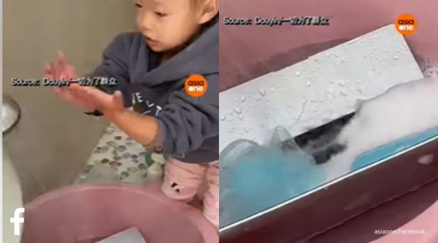 chinese girl soaks laptop with soap and water, chinese girl dips laptop in soap and water, children videos, children funny video, indian express