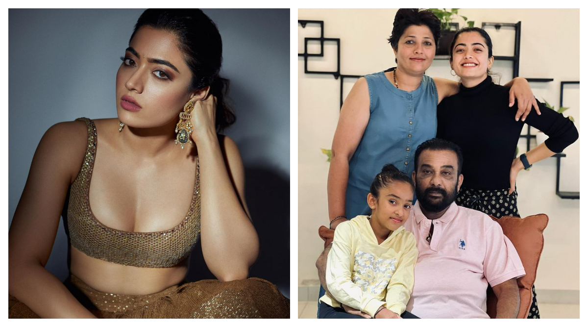 Rashmika Mandanna Sex - Goodbye actor Rashmika Mandanna introduces fans to her real family, see  photo | Entertainment News,The Indian Express