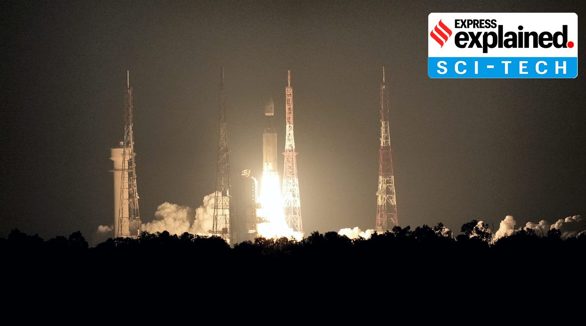 Indian Space Research Organisation (ISRO)'s heaviest rocket LVM3-M2 lifts-off from the second launch pad at the Satish Dhawan Space Centre in Sriharikota, Sunday, Oct. 23, 2022. (PTI Photo/R Senthil Kumar) 