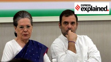rahul gandhi (r) and sonia gandhi (l)