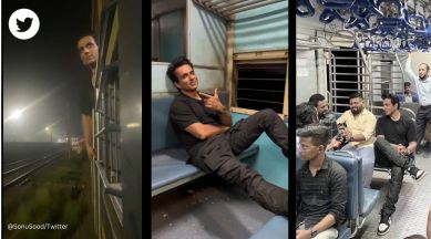 Sonu Sood travels in Mumbai local train, actor, Sonu Sood, Mumbai local, Indian Railways, train, fans, viral, trending