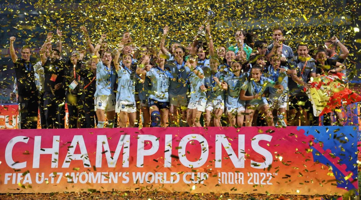 Sammensætning skrivebord kolbe Holders Spain win FIFA U-17 Women's World Cup | Sports News,The Indian  Express
