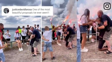 Ukraine man proposes girlfriend, specially-abled, Ukrainian defender, proposal, Russia-Ukraine war, crisis, soldier, romantic, viral, trending