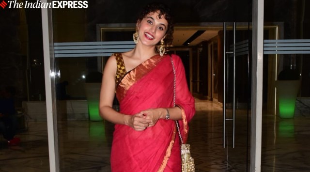 Taapsee Pannu at Ayushmann Khurrana's Diwali party
