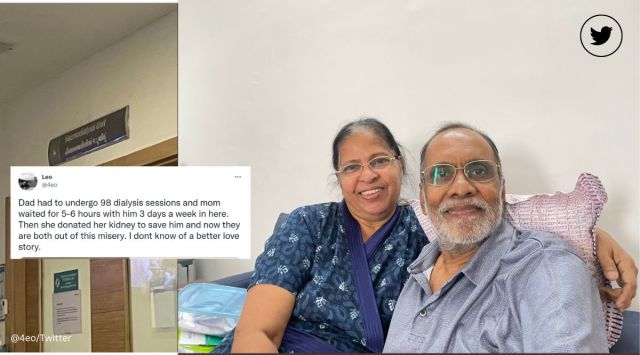kidney transplant, woman donates kidney to husband, husband-wife, Twitter, dialysis sessions, Kochi, Kerala, viral, trending, Indian Express