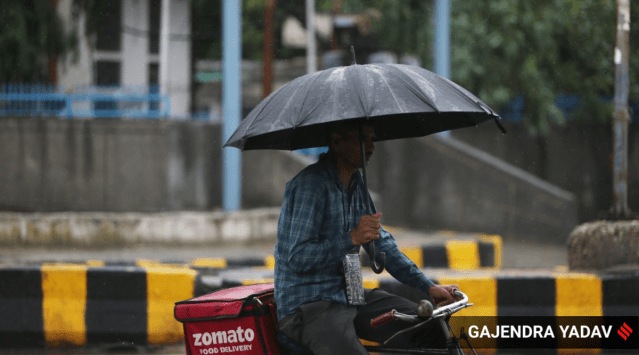 Between 8.30 am and 5.30 pm Saturday, the Safdarjung weather station, the city’s base station, recorded 30.1 mm of rainfall. (Express Photo by Rajendra Yadav)