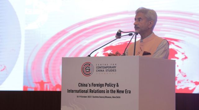 S Jaishankar delivered the keynote address at a conference of Center for Contemporary China Studies (CCCS) on “China’s Foreign Policy and International Relations in the New Era”. (Twitter/@DrSJaishankar)