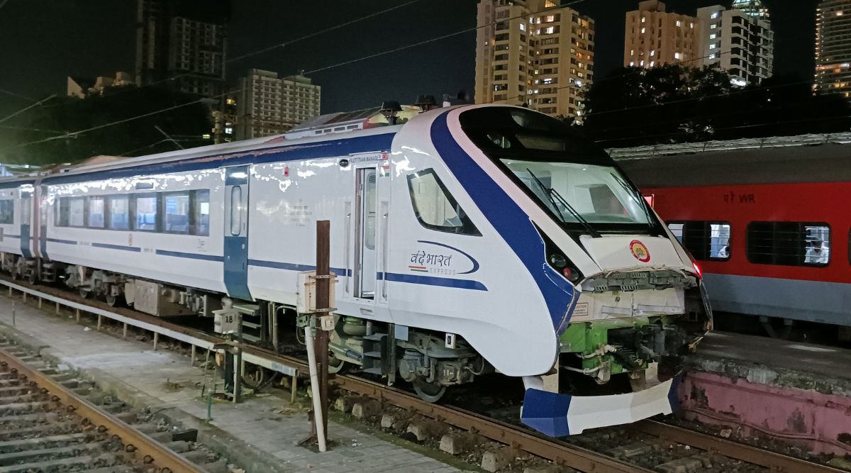 1200px x 667px - Gujarat: Newly launched Vande Bharat Express suffers damages after hitting  4 buffaloes | Cities News,The Indian Express