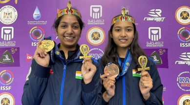 Medallists Ramita Jindal and Tillottama Sen