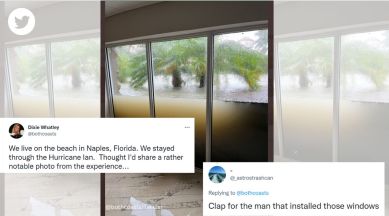 Florida, Hurricane Ian, windows, windows didn't shatter, US, hurricane windows, Naples city, viral photo, Twitter, trendingviral, trending,