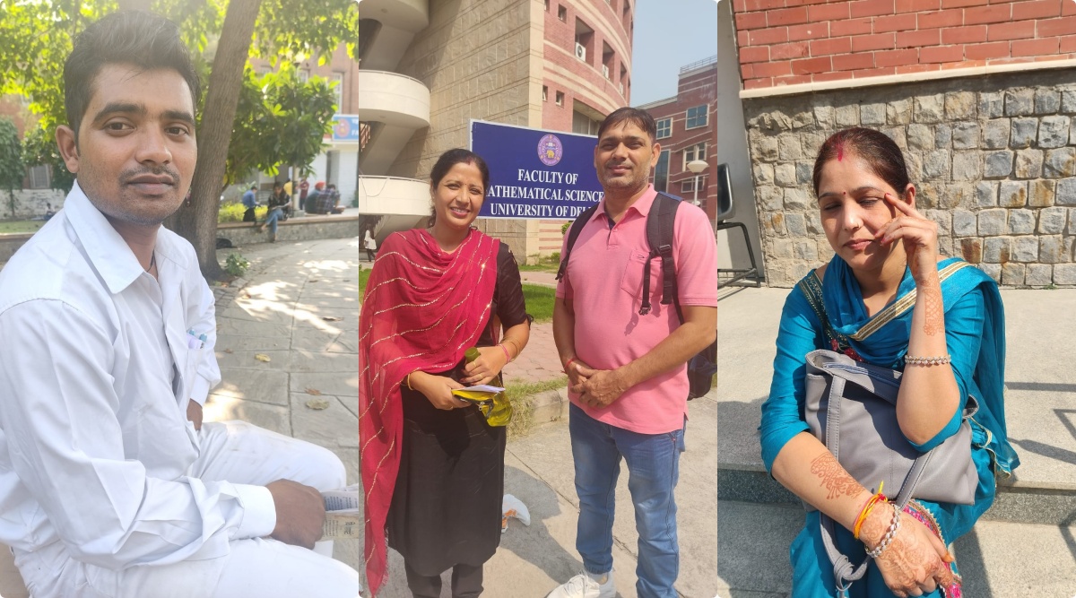 42-year-old preschool teacher to mother of two: Former DU students appear for 'Centenary Chance' exams