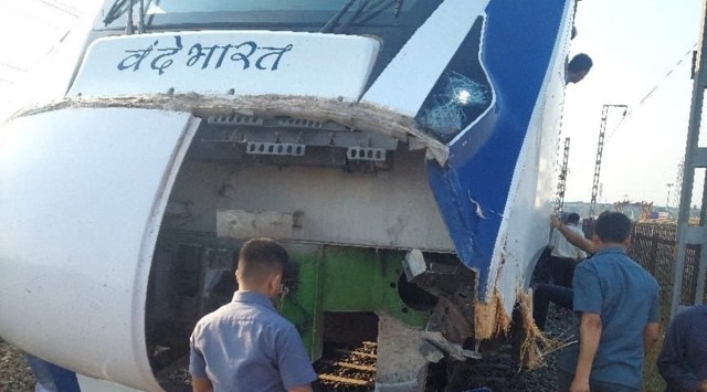 The detained train after collision (ANI)