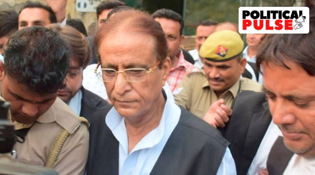 Samajwadi Party leader Azam Khan leaves from session court, in Rampur, Thursday, Oct. 27, 2022. (PTI)