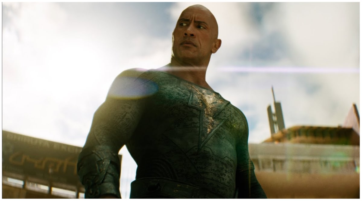 Dwayne Johnson y el elenco de “Black Adam” en su visita a la