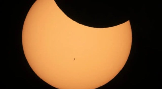 The total duration of the partial solar eclipse is 1 hour, 39 minutes, and 31 seconds between 4.51 pm to 6.05 pm on Tuesday. (Source: AP/Representational)