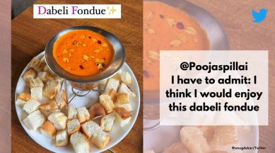 Dabeli Fondue, Swiss version of Dabeli, Odd food combinations, Weird food combination, bizarre food, indian express